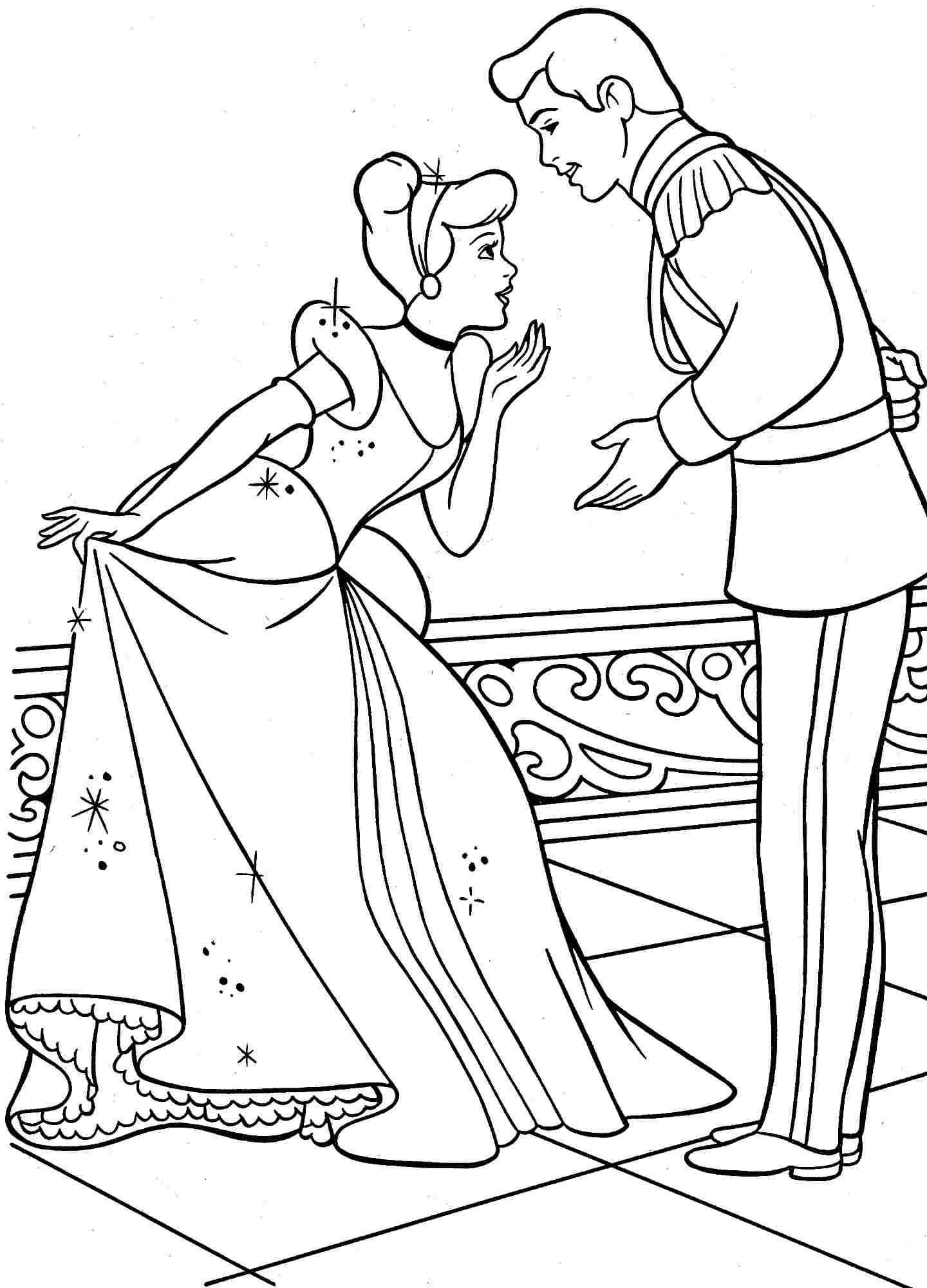 Disney Colouring Pages Cinderella - High Quality Coloring Pages