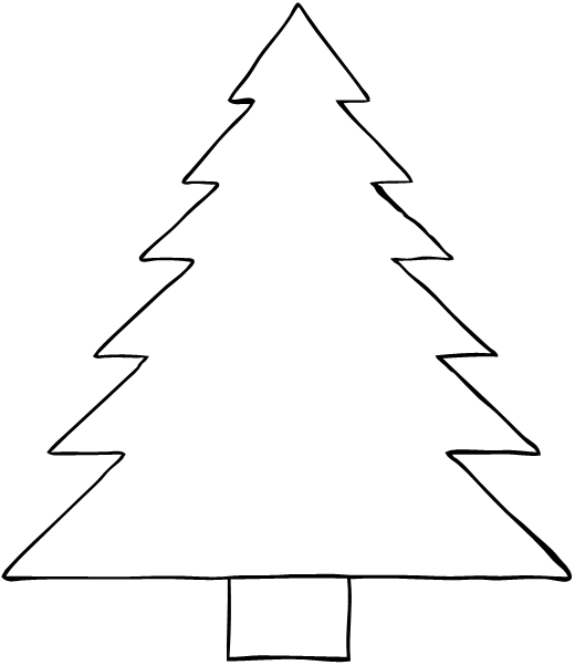 christmas-tree-outline-coloring-home