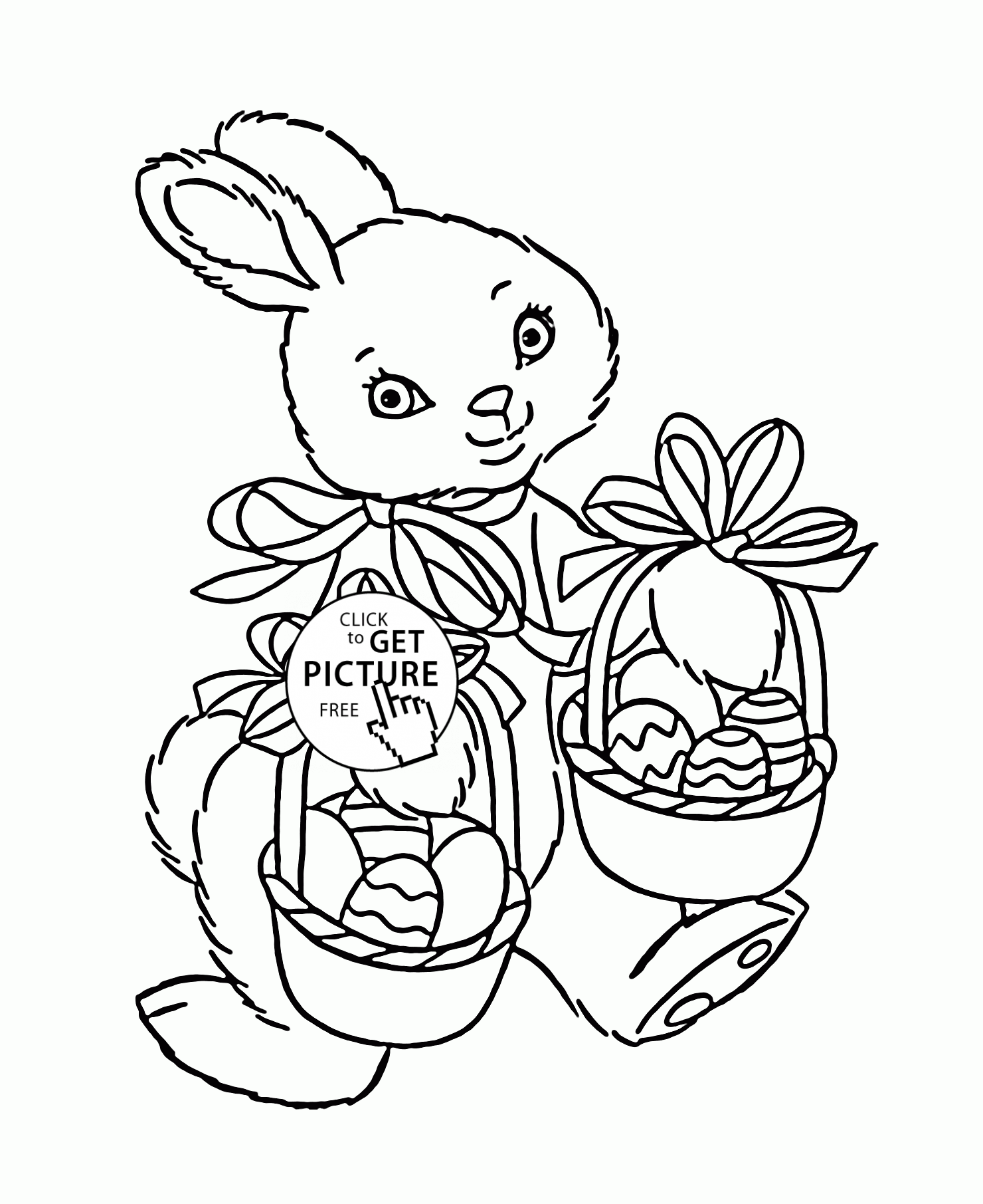 Cute Bunny Coloring Pages To Print - Coloring Home