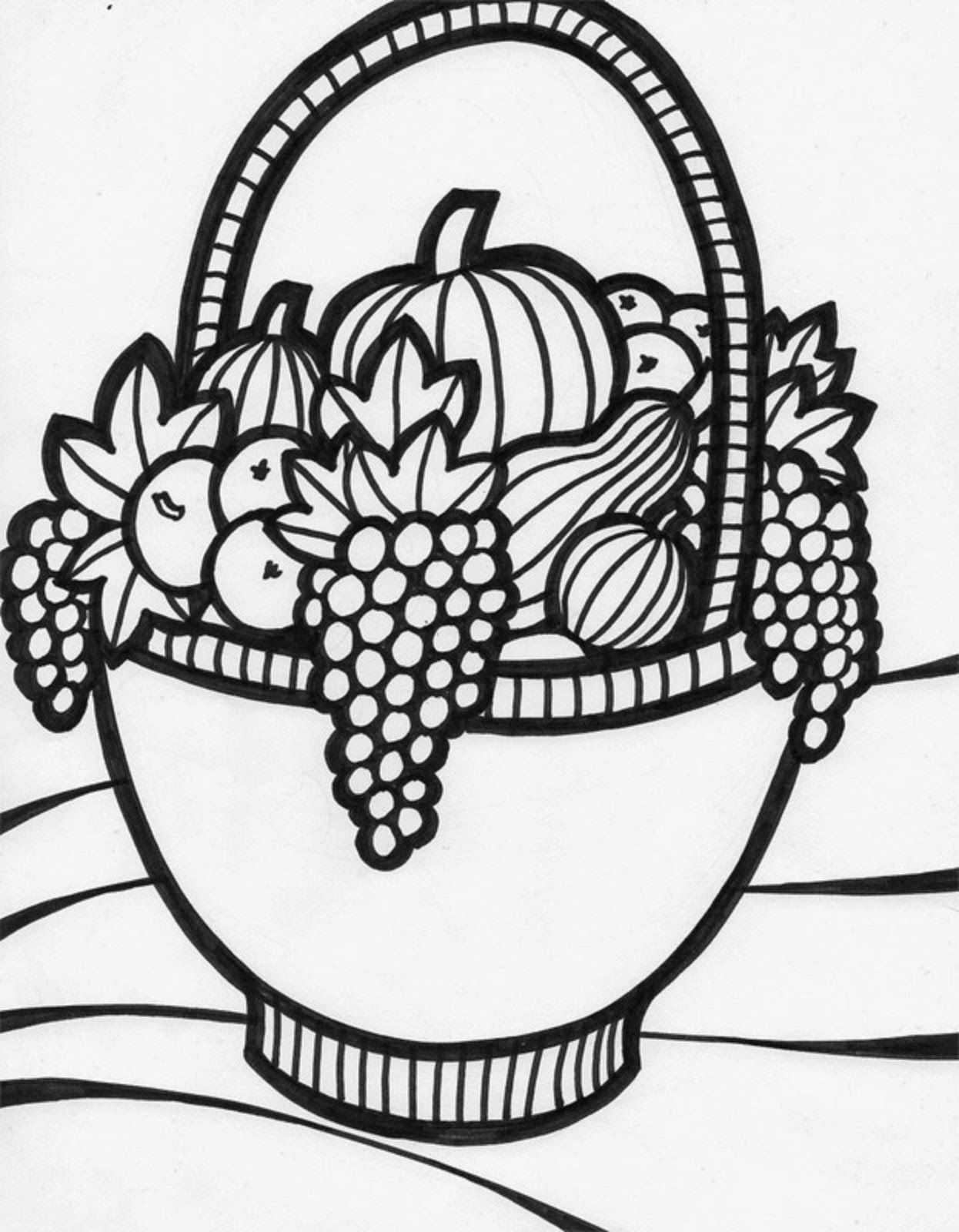 Free Printable Coloring Pages Of Fruit Bowls - High Quality ...