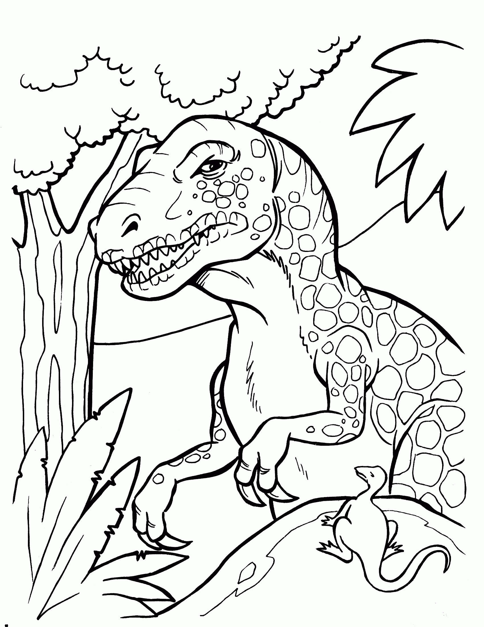 Free Dinosaur Printable Coloring Pages   Coloring Home
