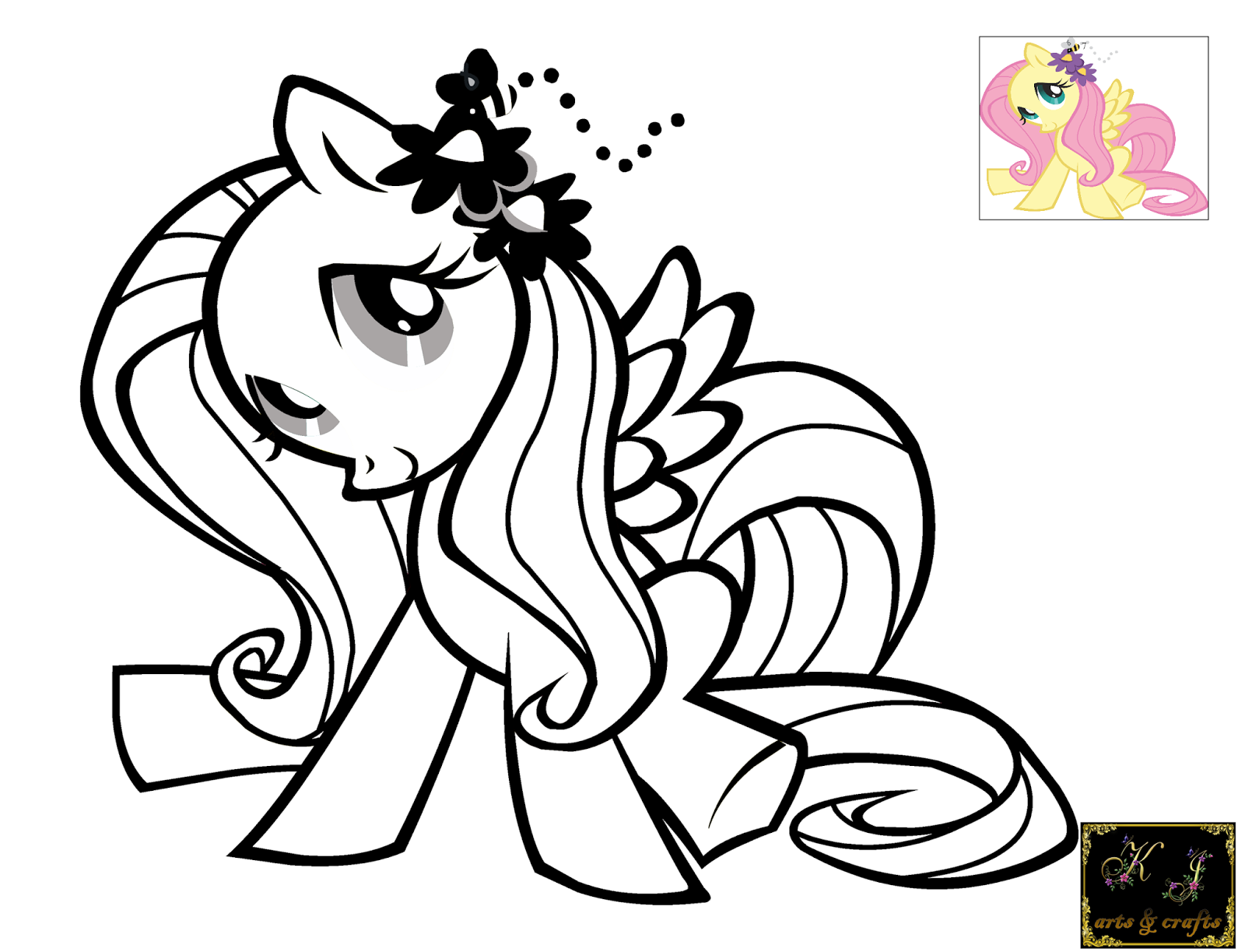 Coloring Pages My Little Pony Fluttershy / Free Printable My Little ...