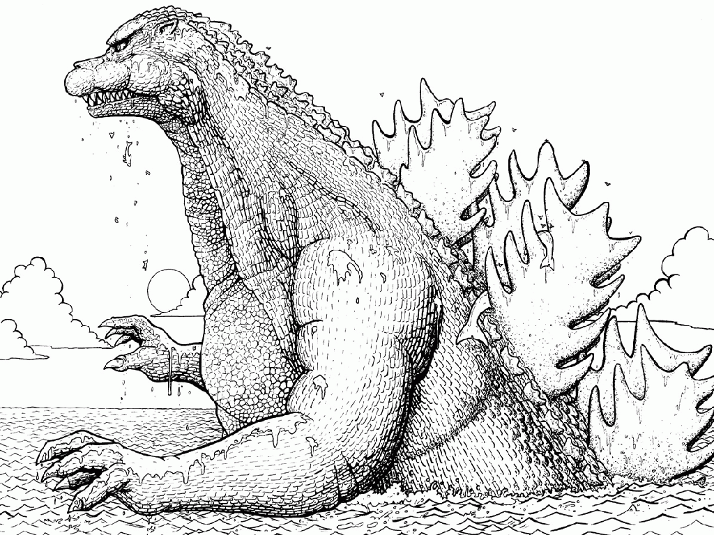 2014 Godzilla Coloring Pages | Best Coloring Page Site