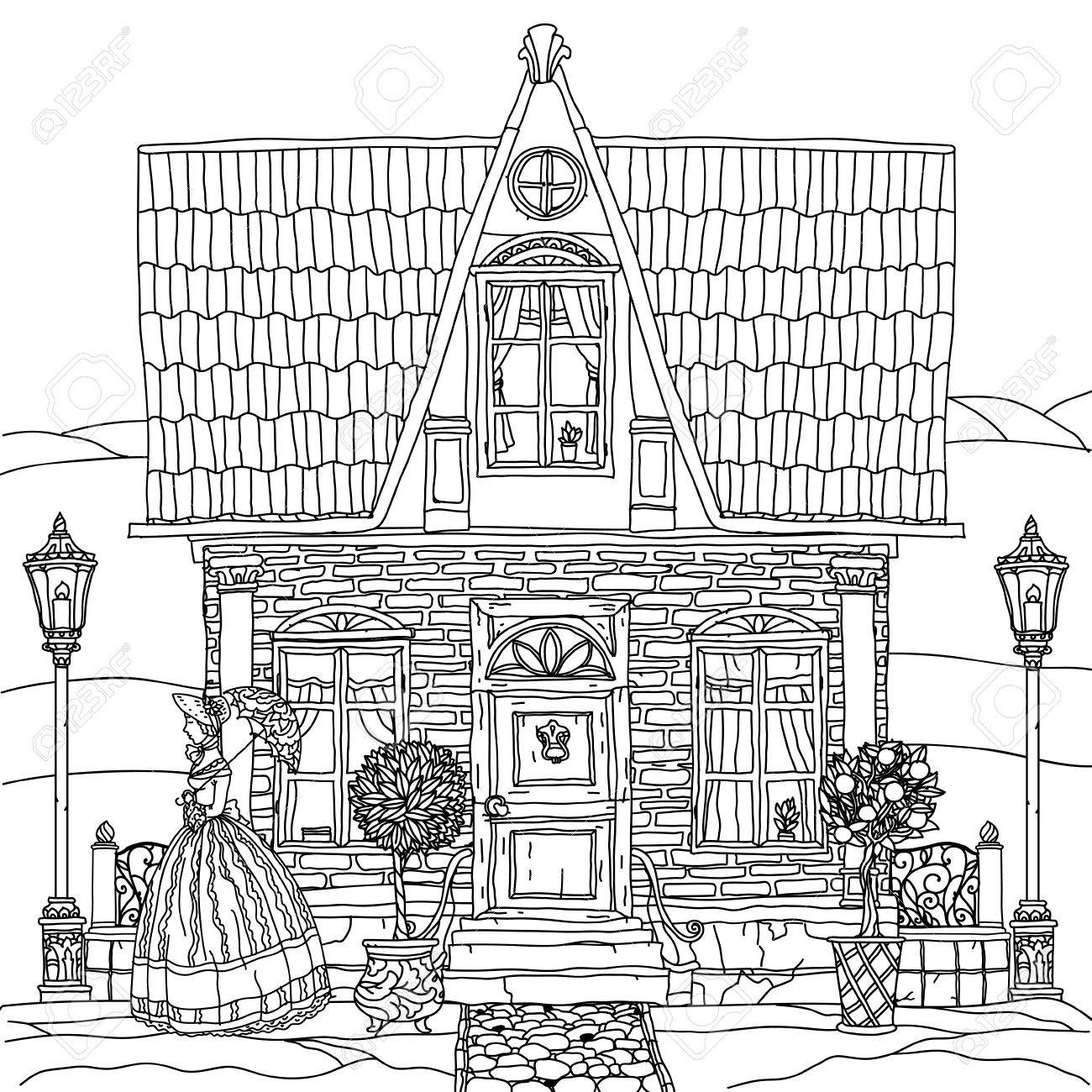 Coloring book ~ Victorian Houses Coloring Book Mass Effect ...