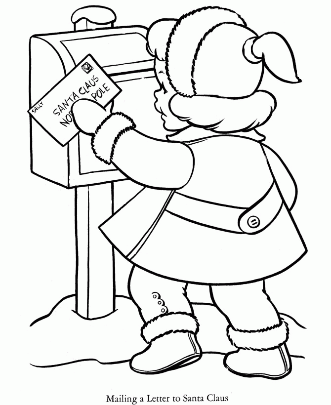 Post Office Coloring Page - Coloring Home