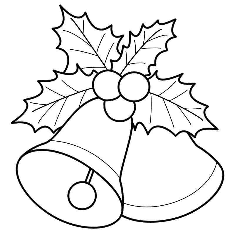Free Coloring Pages Christmas Bells Home Bell