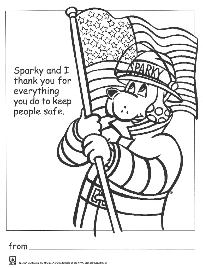 Sparky Coloring Page