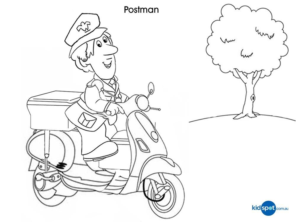 Postman Pat Printables #8 - Mailman Coloring Pages For Kids ...