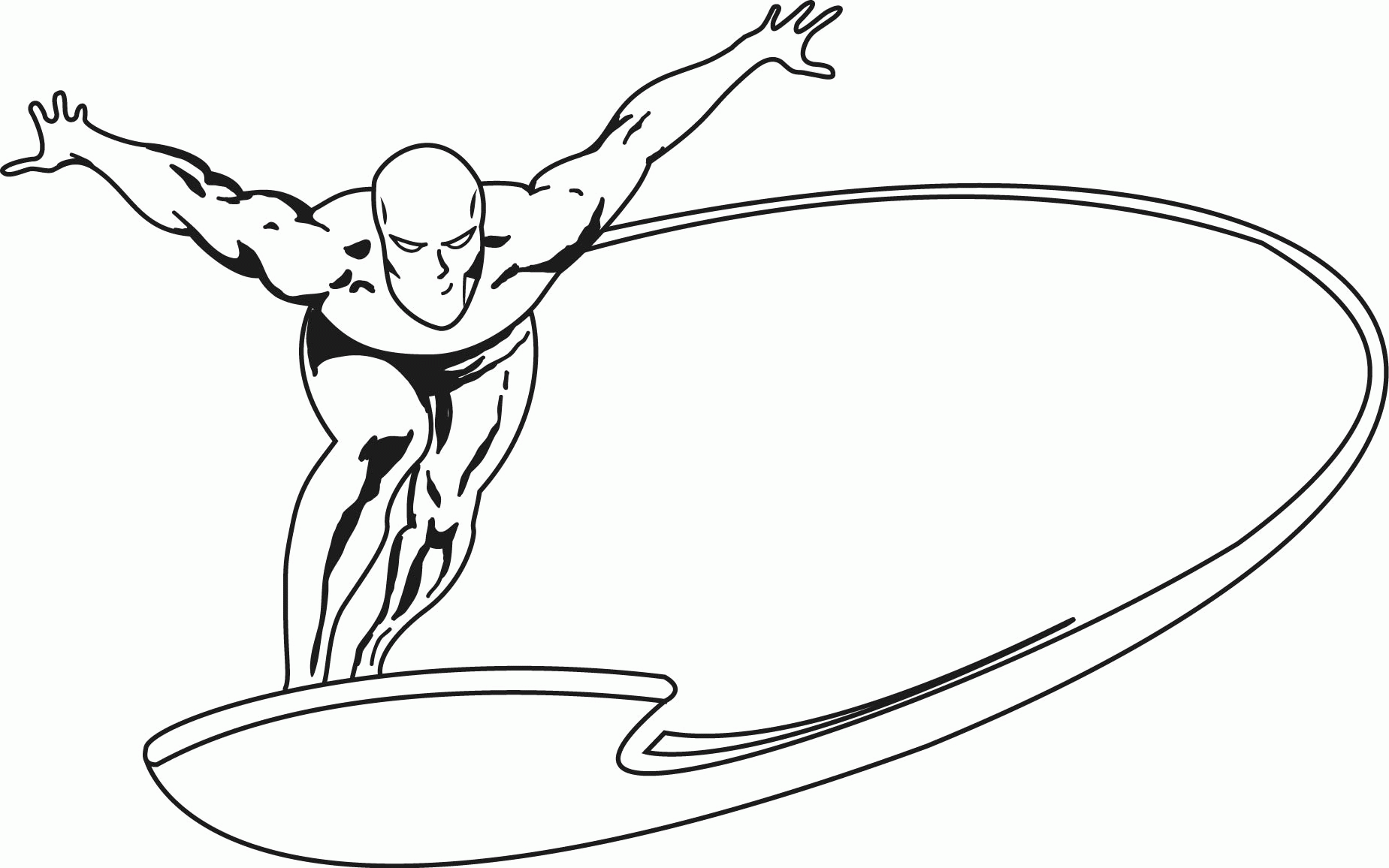 Free Silver Surfer Coloring Page | Wecoloringpage
