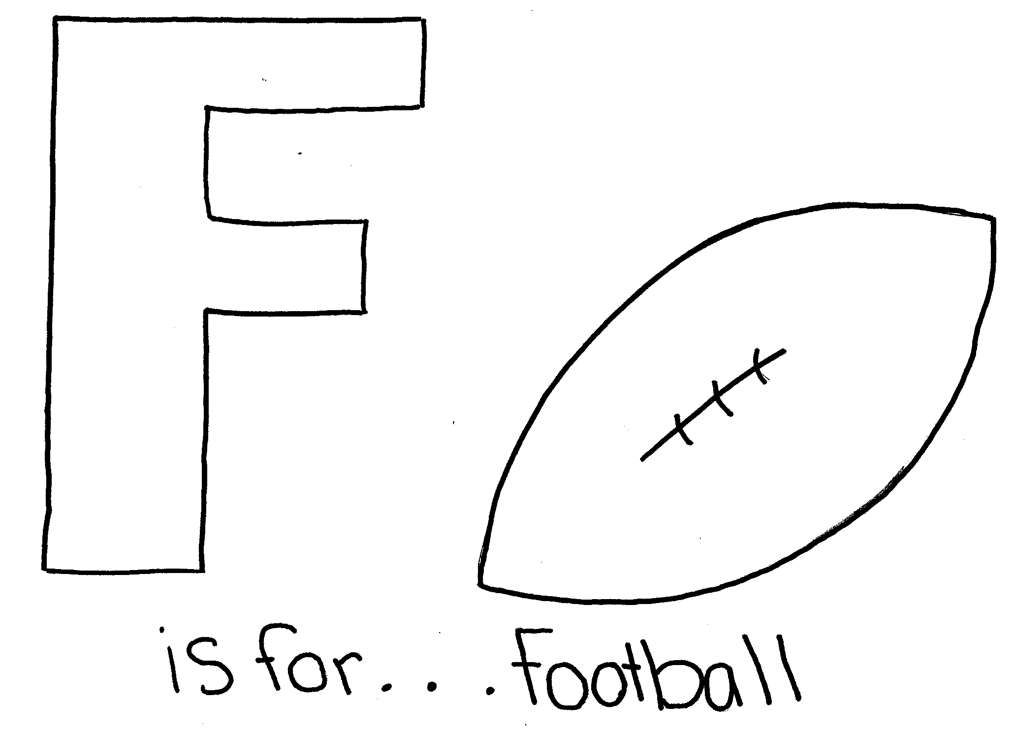 Letter F Alphabet coloring page