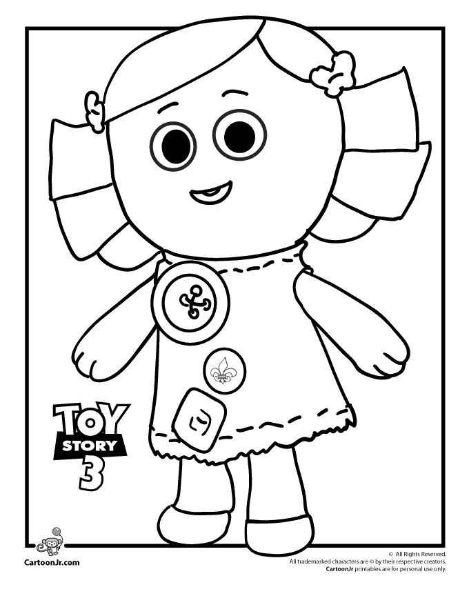 Toy Story 3 Coloring Pages | Cartoon Jr.
