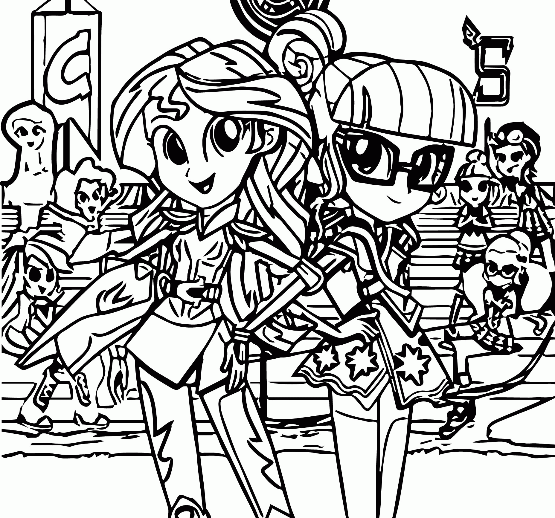 Pony Cartoon My Little Pony Coloring Page 22
