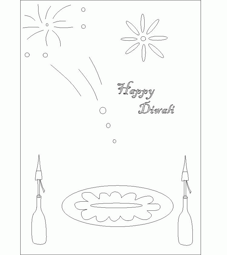 Diwali Coloring Pages (9) - Coloring Kids
