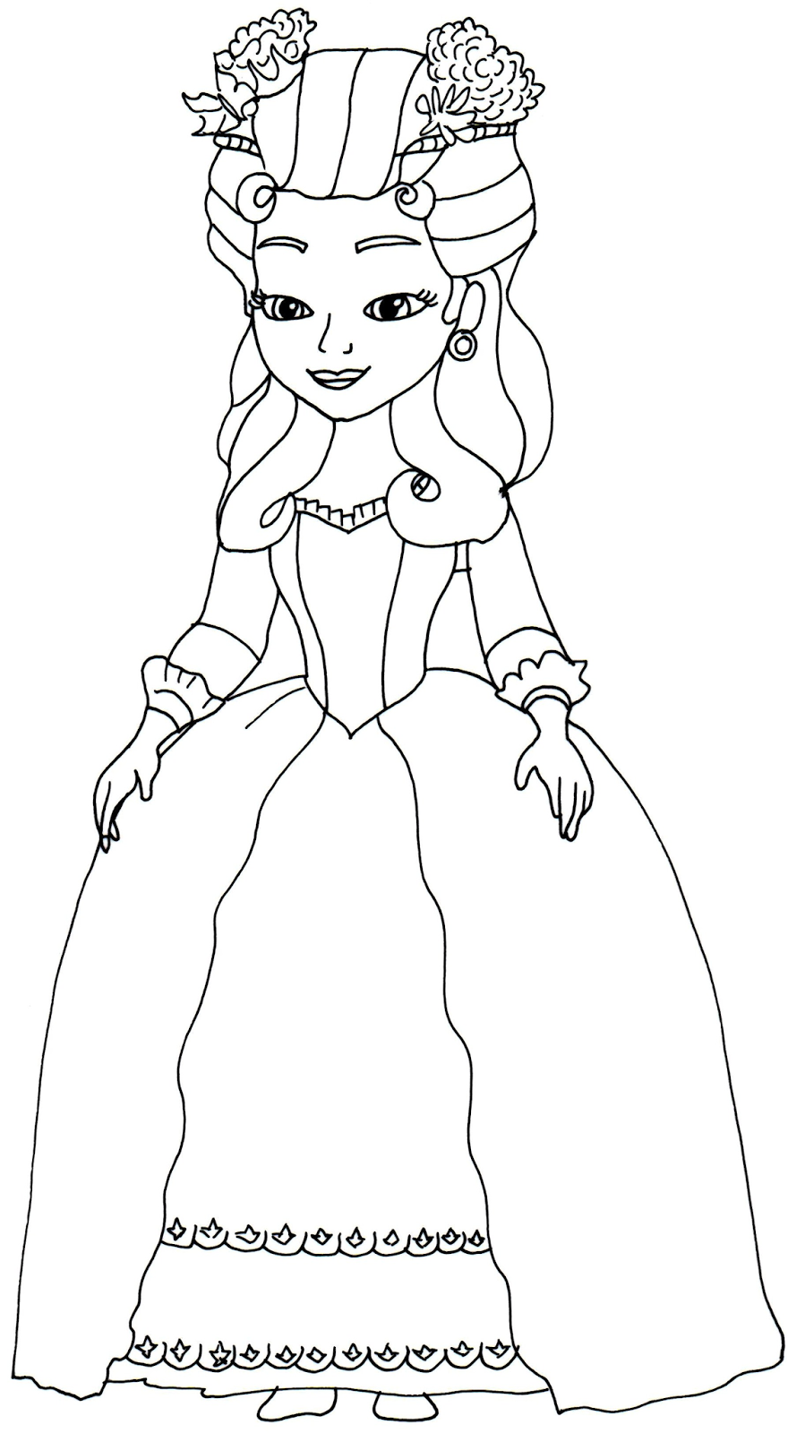 Sofia The First Printable Coloring Pages Printable Templates