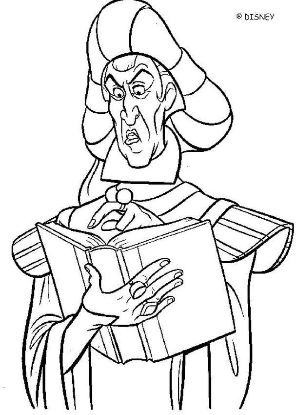 The Hunchback of Notre Dame coloring pages - Frollo 3