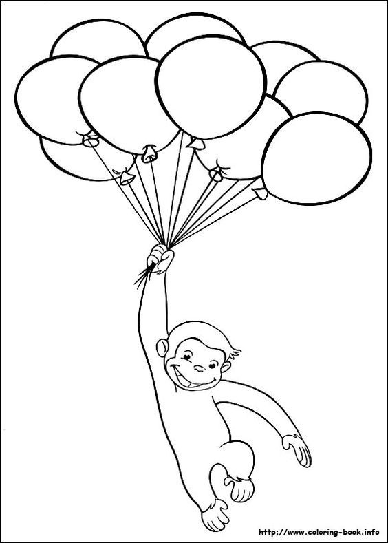 Curious George Coloring Pages | Coloring Pages | Pinterest ...