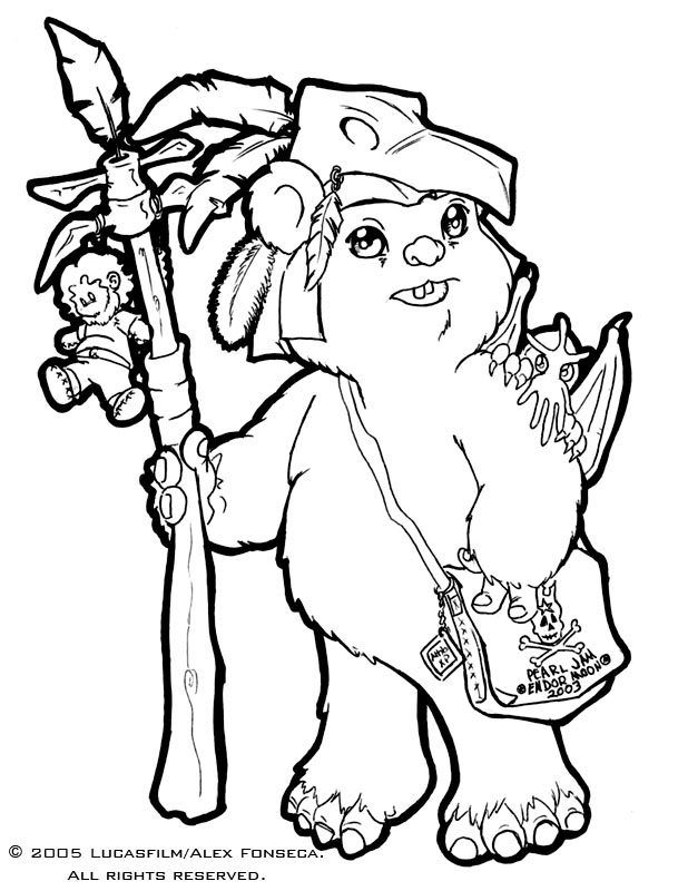 Ewok Coloring Pages – AZ Coloring Pages Ewok Coloring Pages In ...