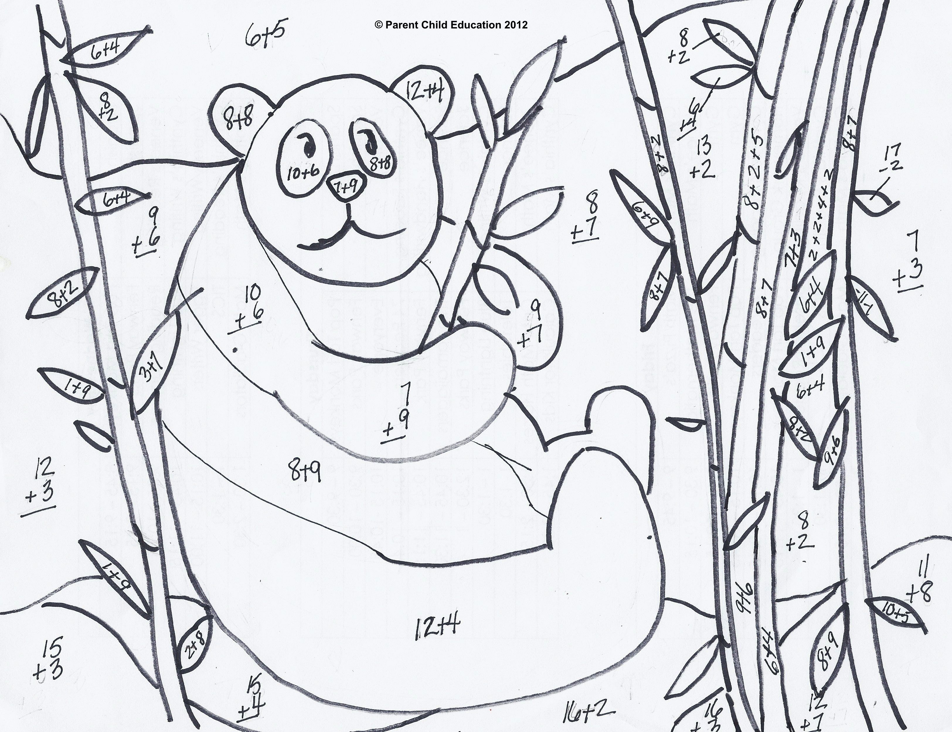 1st-grade-addition-coloring-page