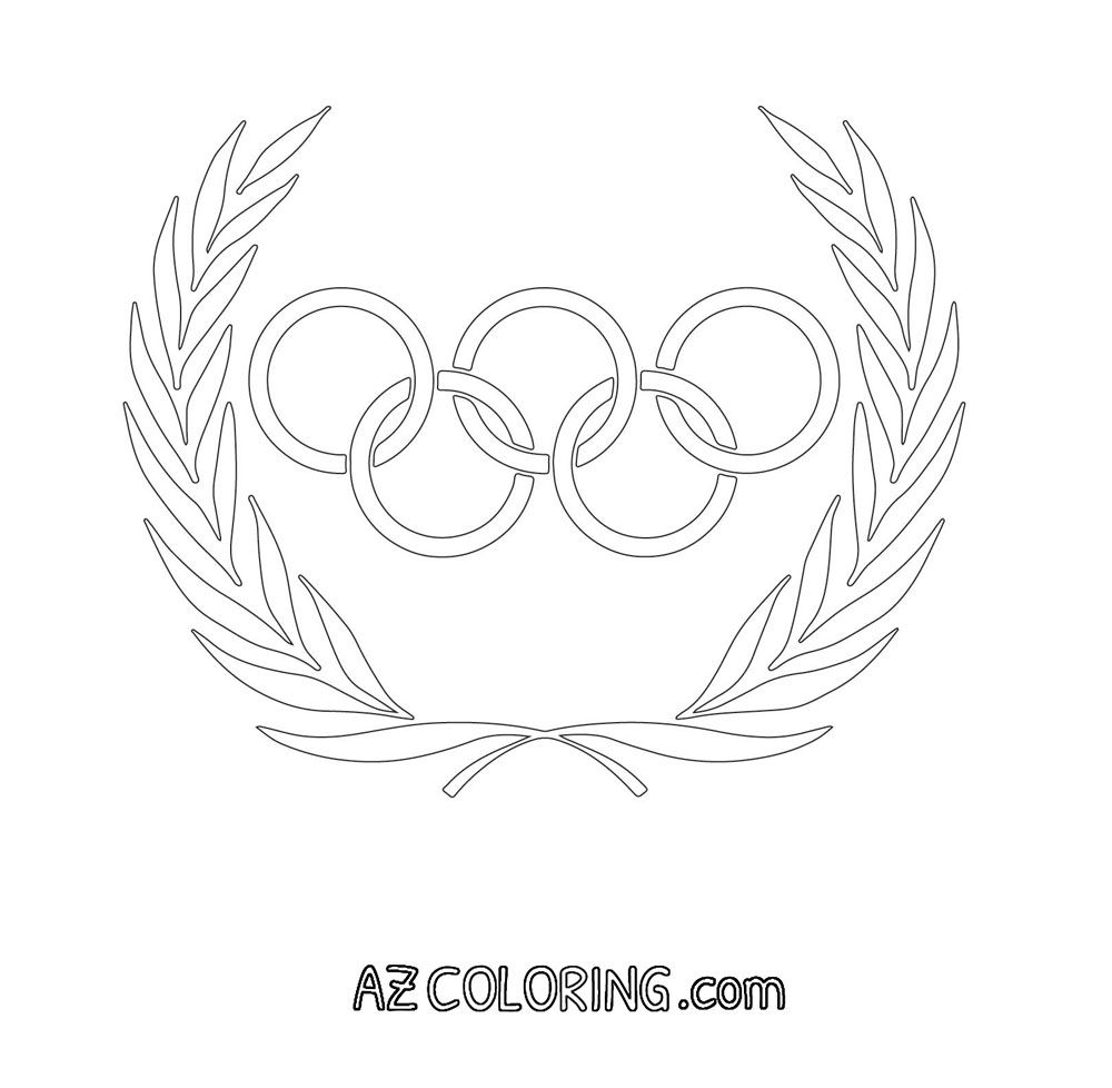 Olympic Rings Coloring Page