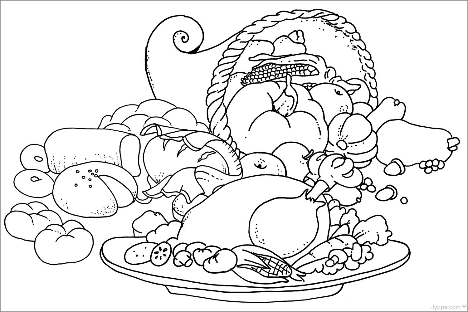Free Spanish Thanksgiving Coloring Pages - Coloring Page