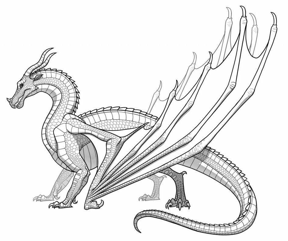 15 Pics Of Seawing Dragon Coloring Pages - Seawings Wings Of Fire