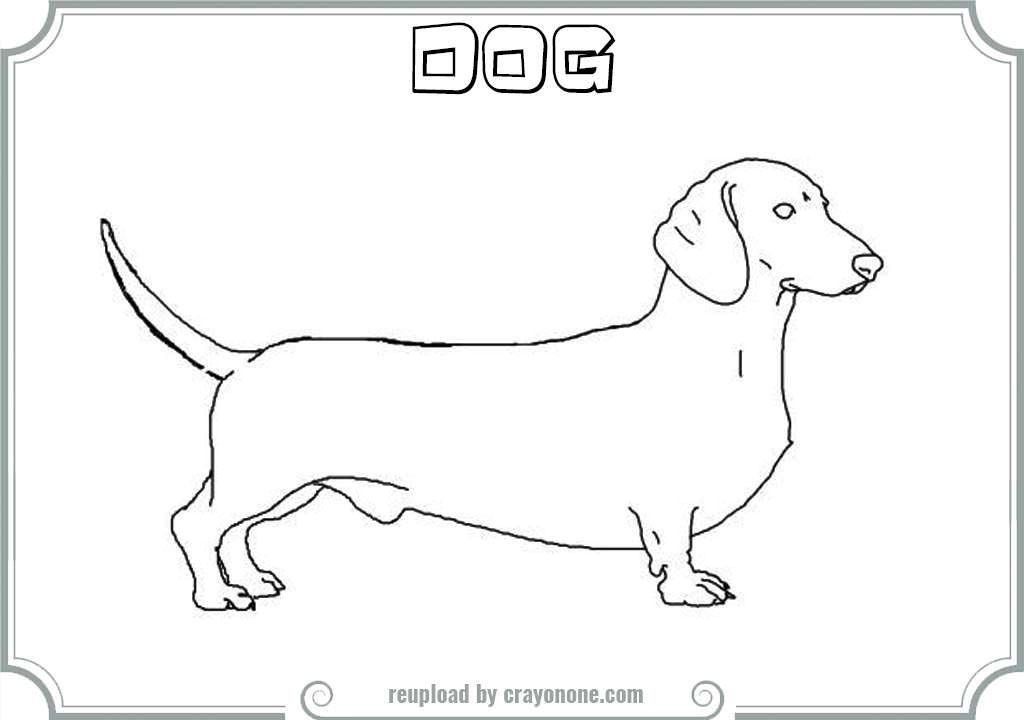 daschund coloring pages for kids - photo #46