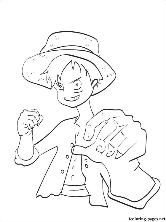 Monkey D. Luffy One Piece coloring page | Coloring pages