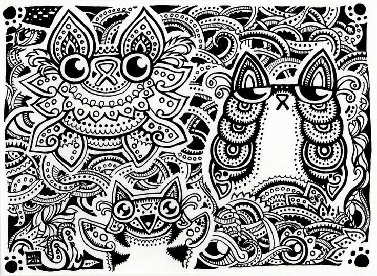 Trippy Coloring Page - Coloring Home