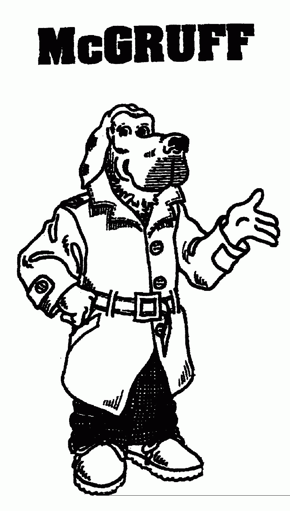 Mcgruff Coloring Page