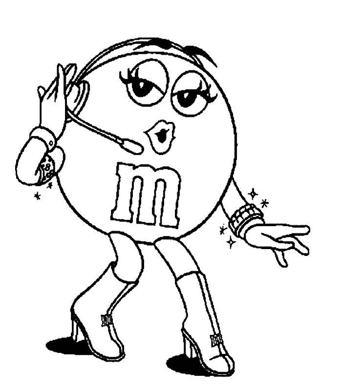 M&m Free Printable Coloring Pages Coloring Home