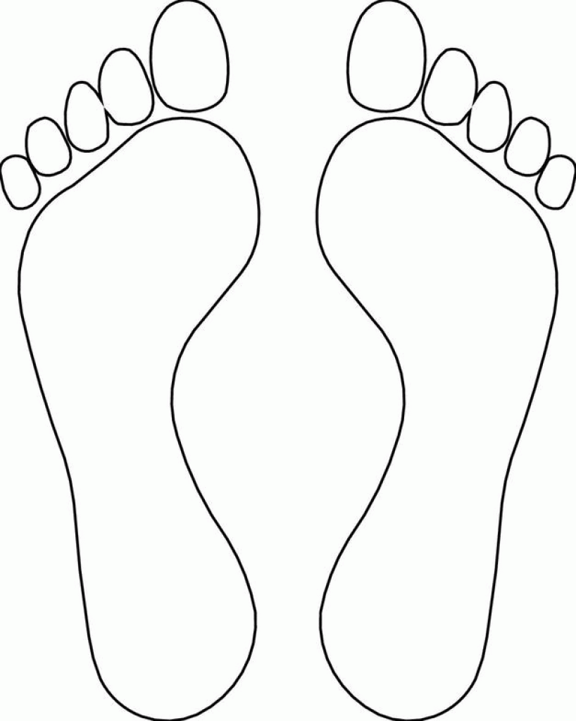 Foot Coloring Pages Coloring Home