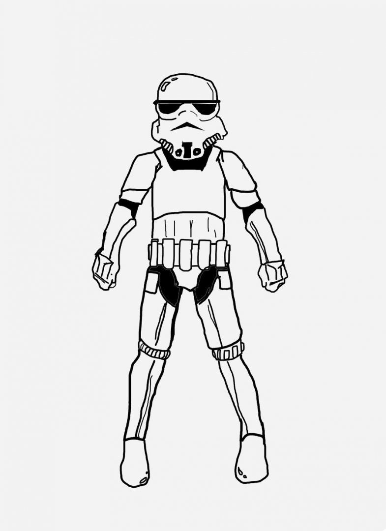 Storm Trooper Printable - Coloring Pages for Kids and for Adults
