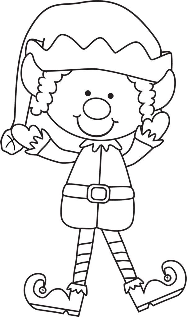 Coloring Pages: Elf On The Shelf Color Elf On The Shelf Coloring ...
