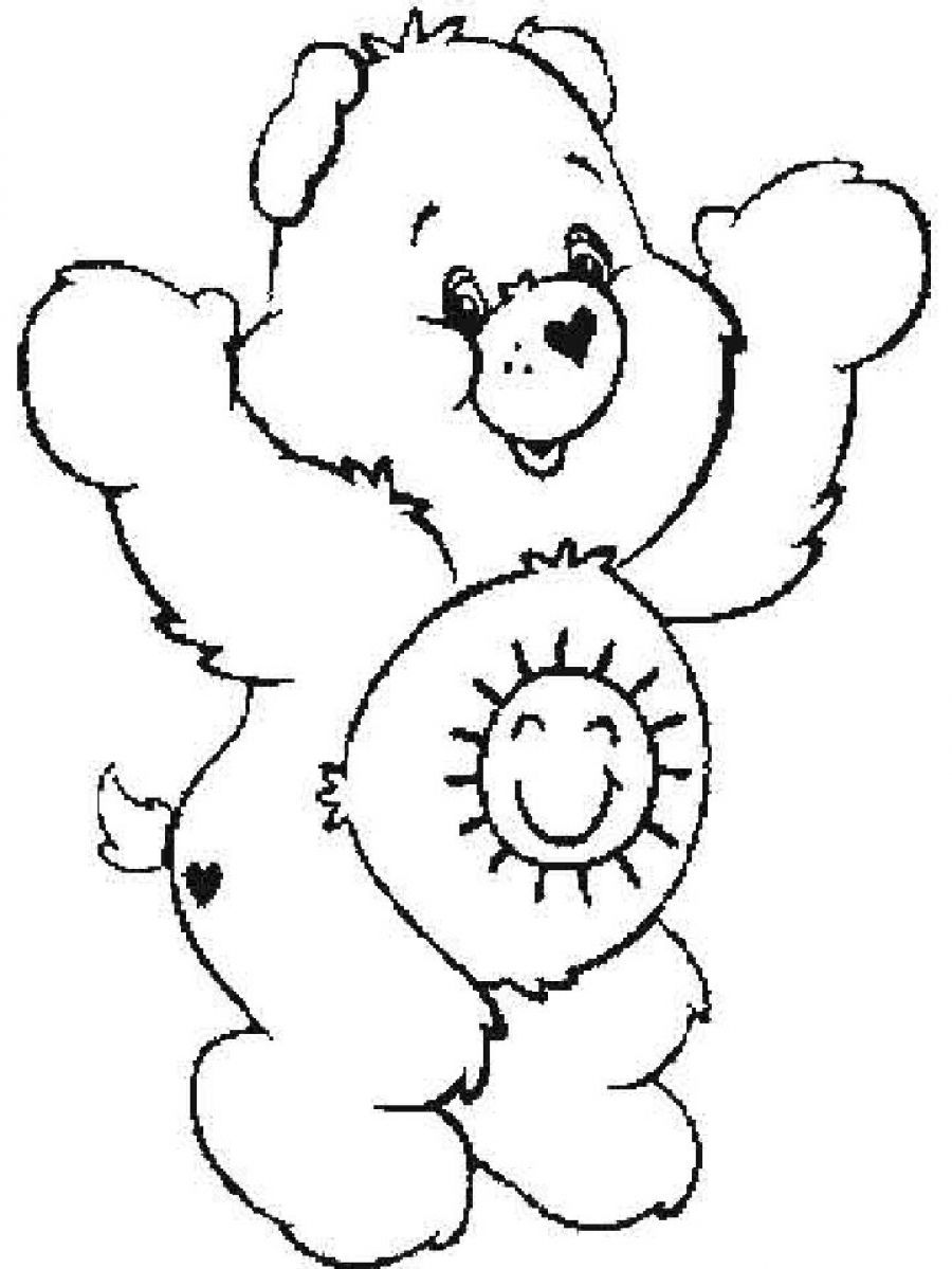 Free Coloring Pages Of Care Bears Coloring Home