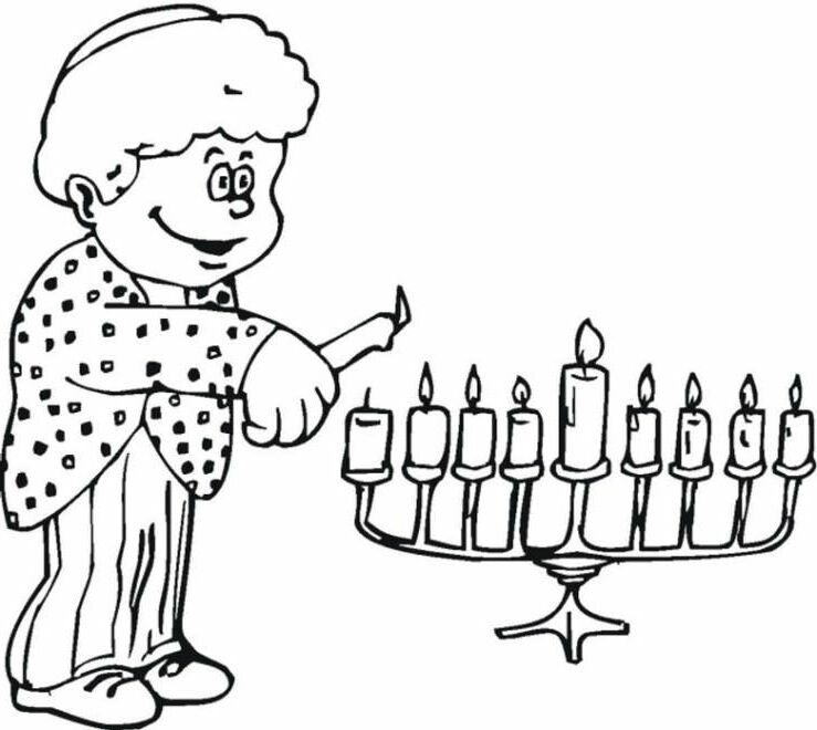 Free Hanukkah Coloring Pages