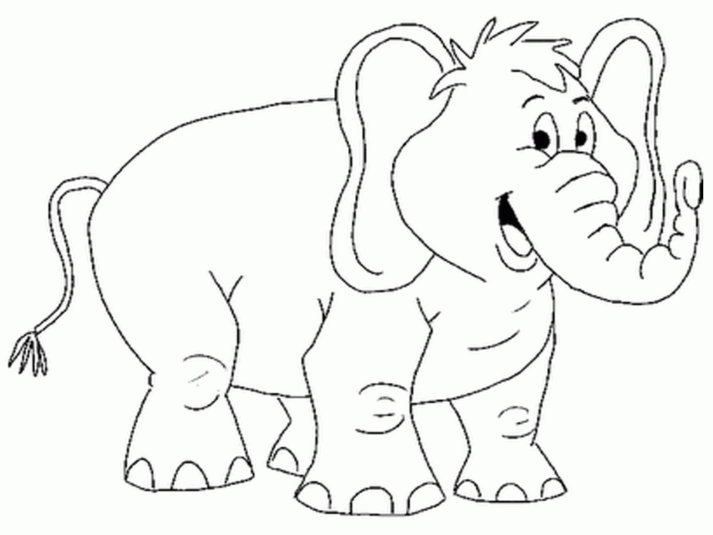 Free Coloring Sheets Elephant - Coloring