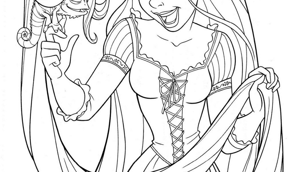 Tangled Colouring Pages - Colorine.net | #3699