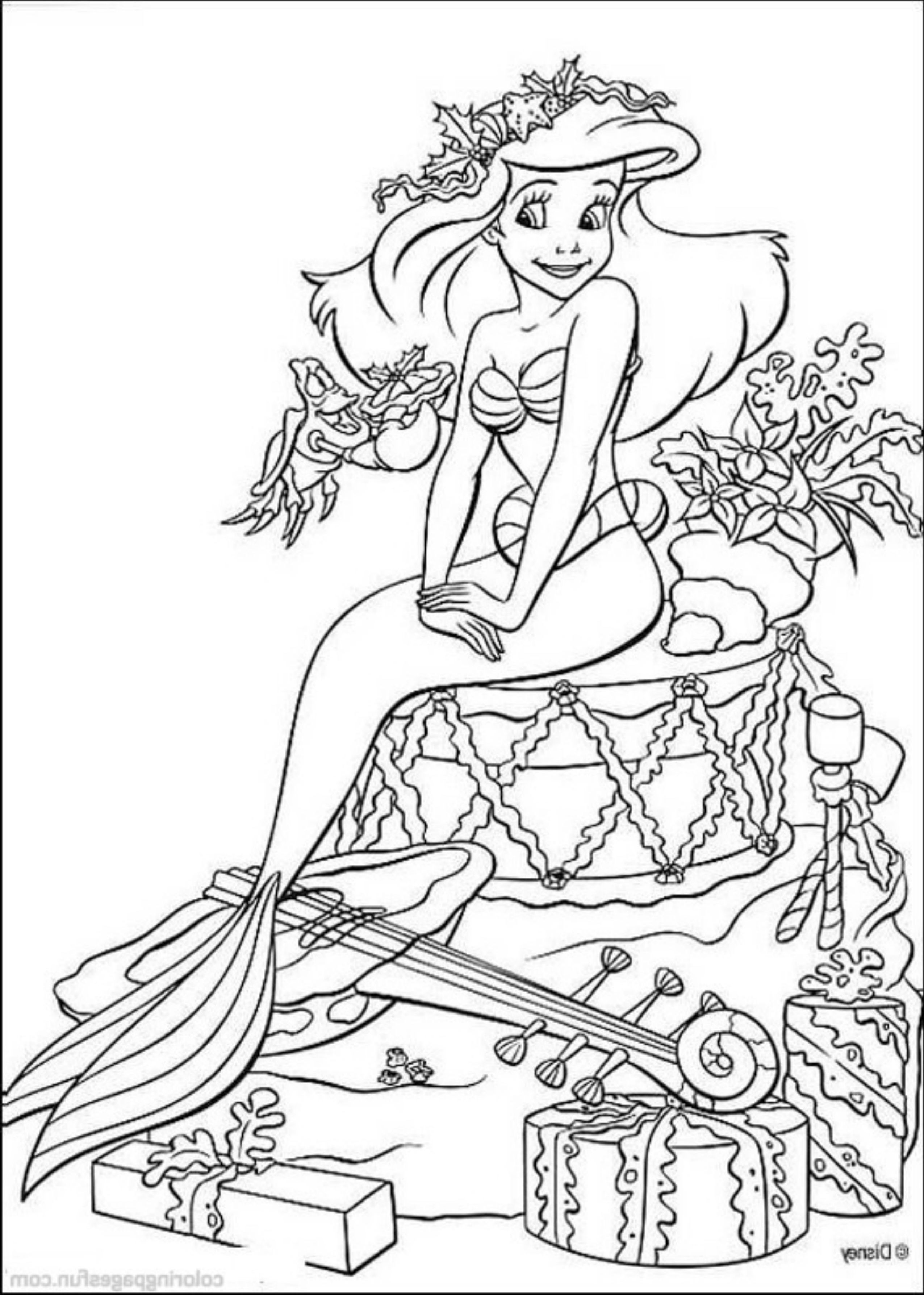 Ursula Little Mermaid Coloring Pages Coloring Home