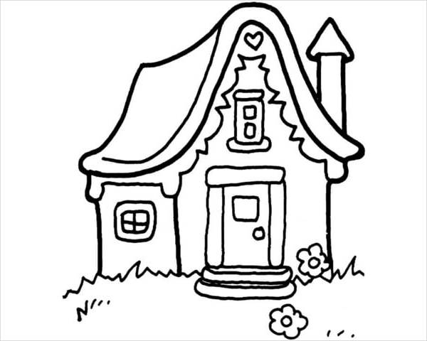 9+ House Coloring Pages - JPG, AI Illustrator Download ...