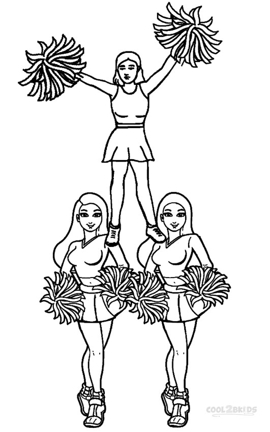 Cheerleading Coloring Pages | Cool2bKids