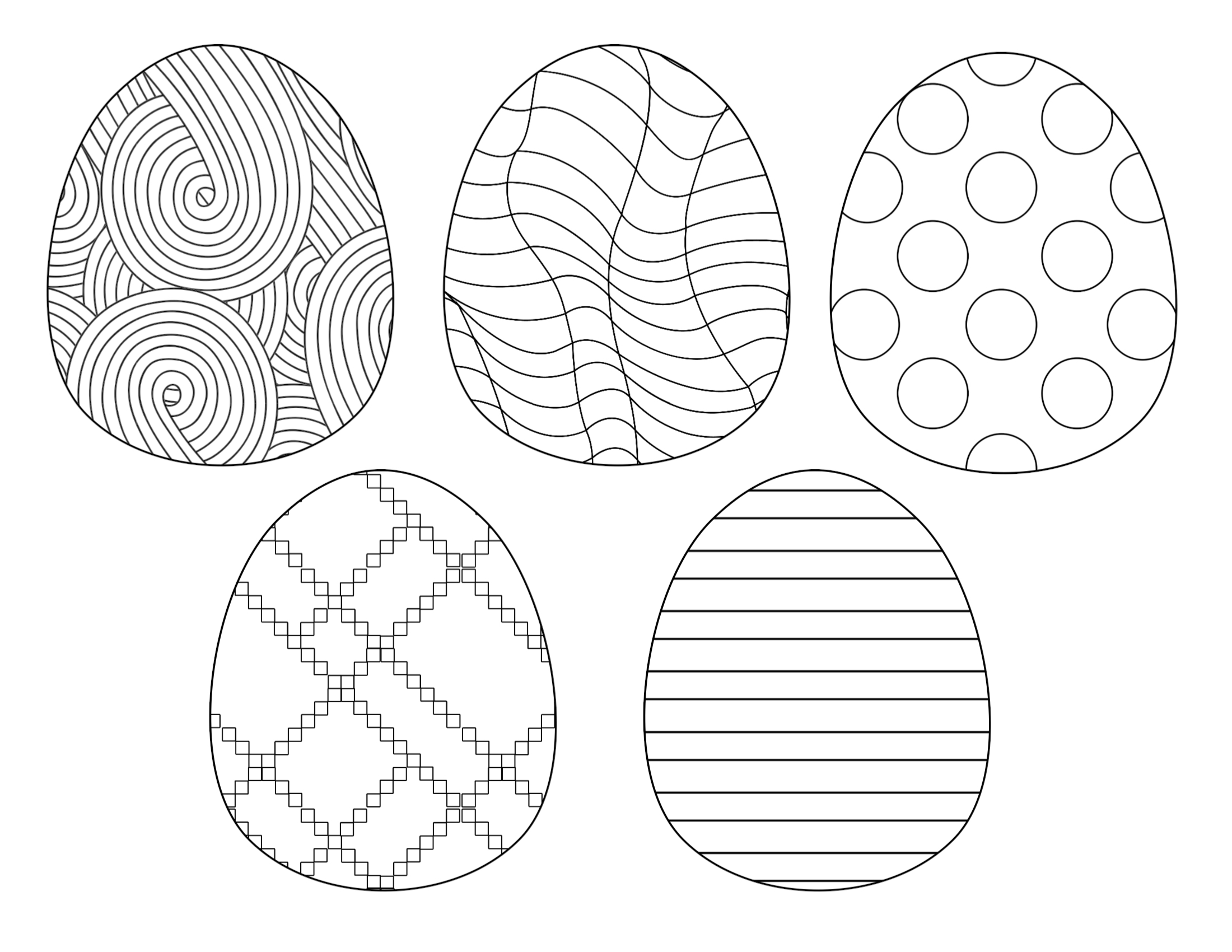 Free Printable Easter Coloring Sheets | Paper Trail Design