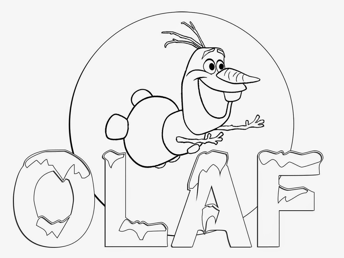 Printable Disney Cartoon Olaf flying | Coloring Pages PDF