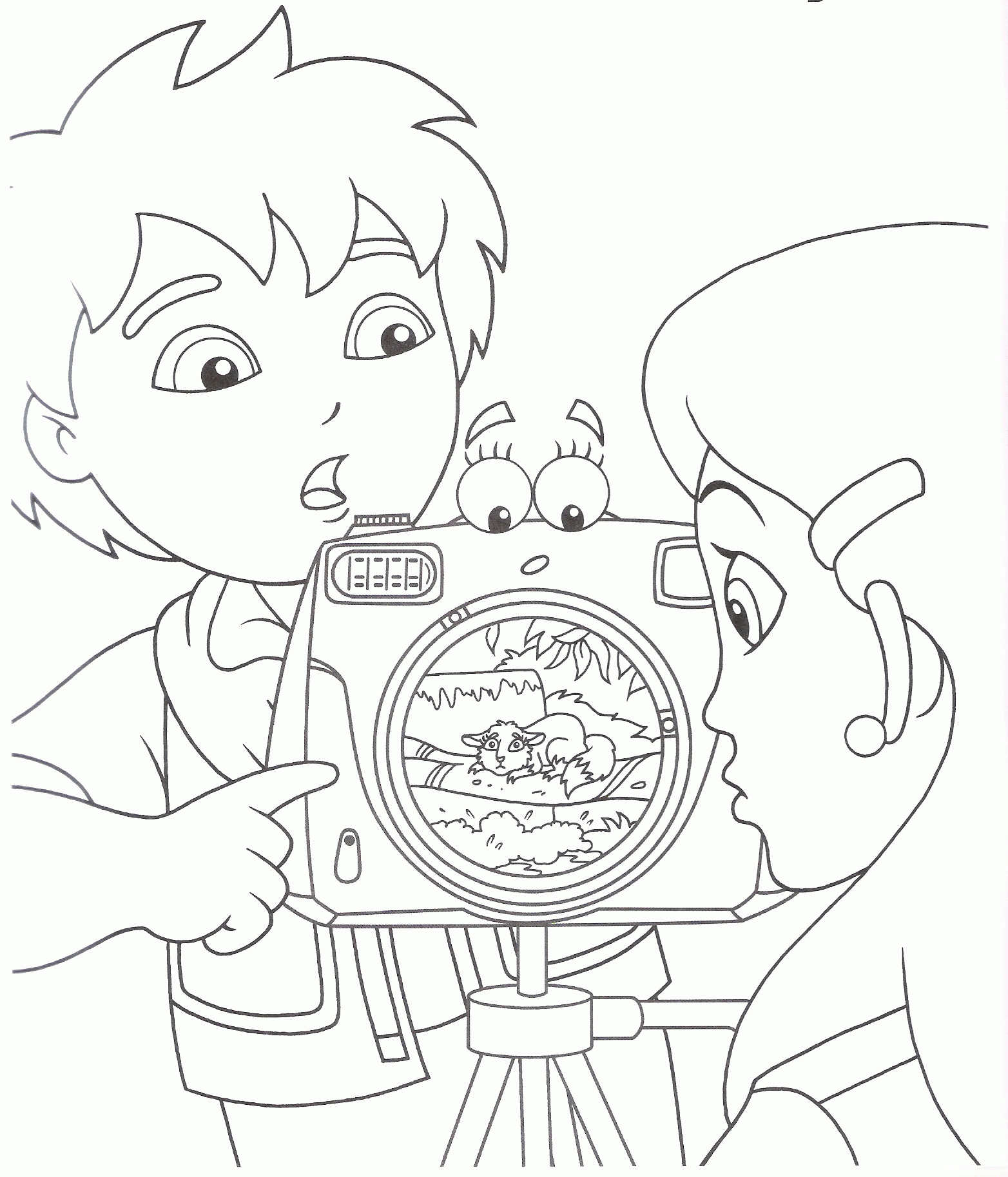 Free Go Diego Go Coloring Pages