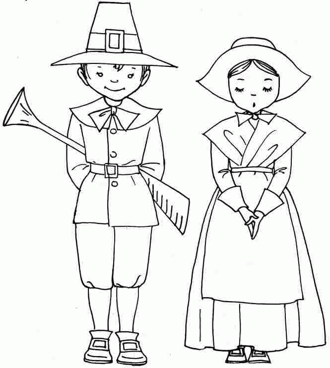 Pilgrim Coloring Indians Pilgrims Printable Indian Colouring Template 27600 The Best Porn Website