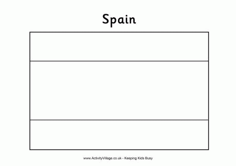 Spain Flag Coloring Page - Coloring Home