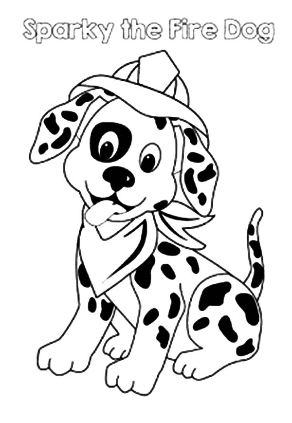 dalmatian fire dog coloring pages - photo #15
