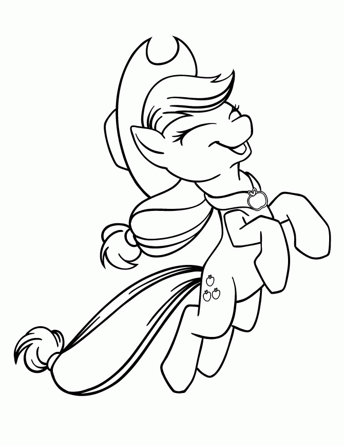 My Little Pony Coloring Pages Applejack