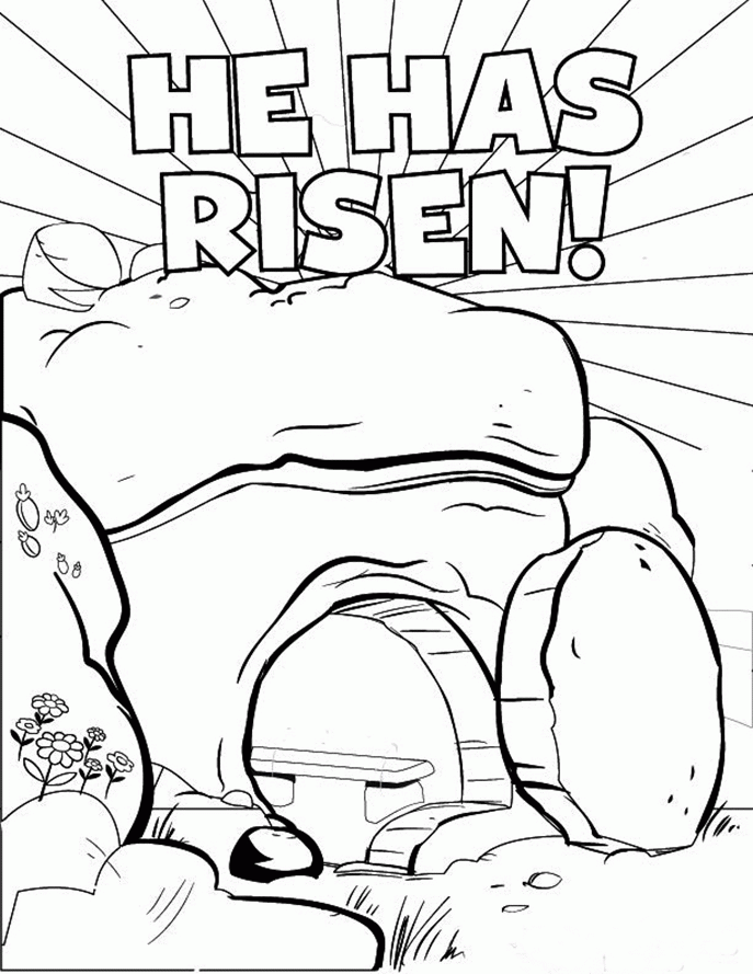 Free Printable Easter Coloring Pages Religious - Coloring Home