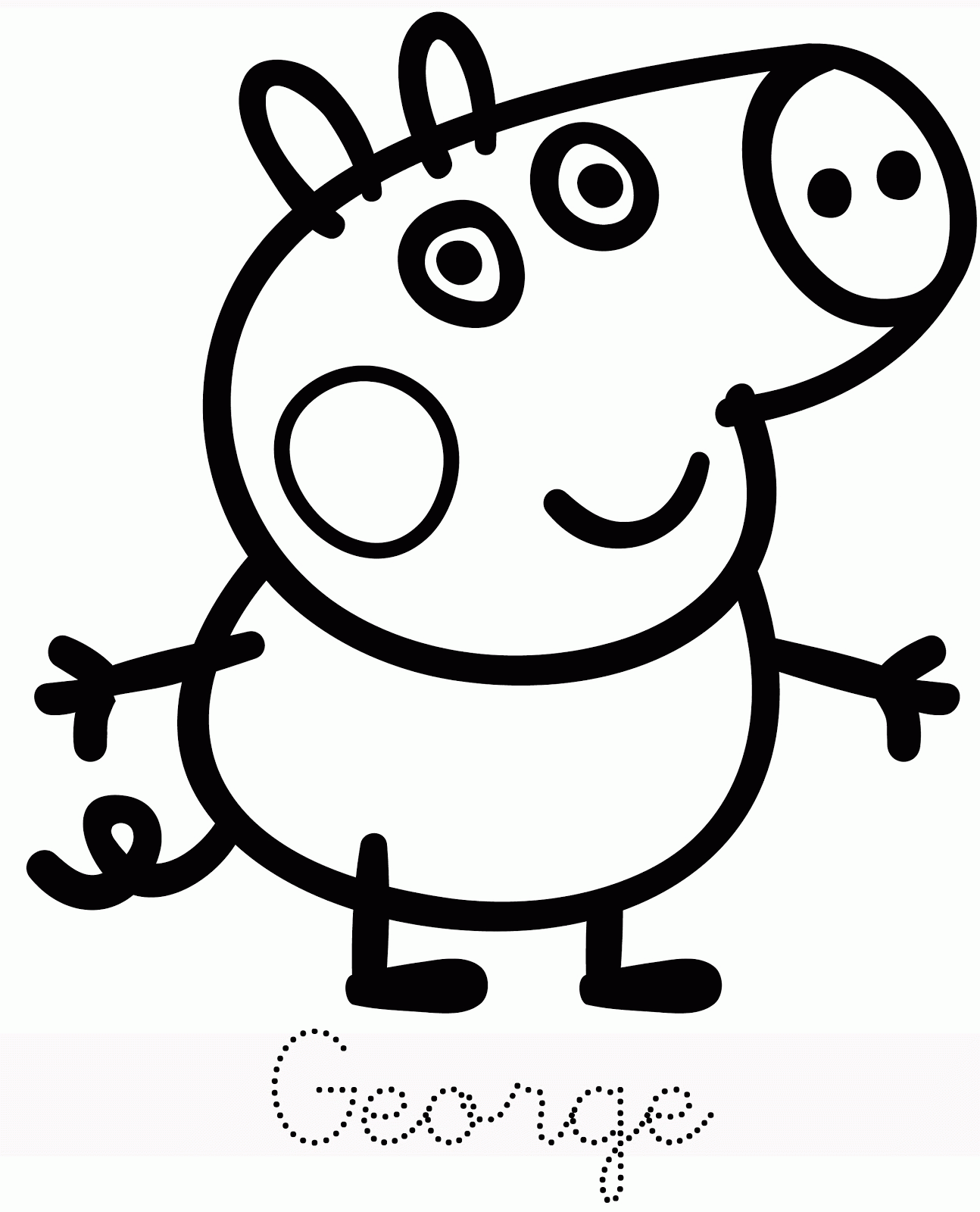 Printable Peppa Pig Coloring Pages - Coloring Home