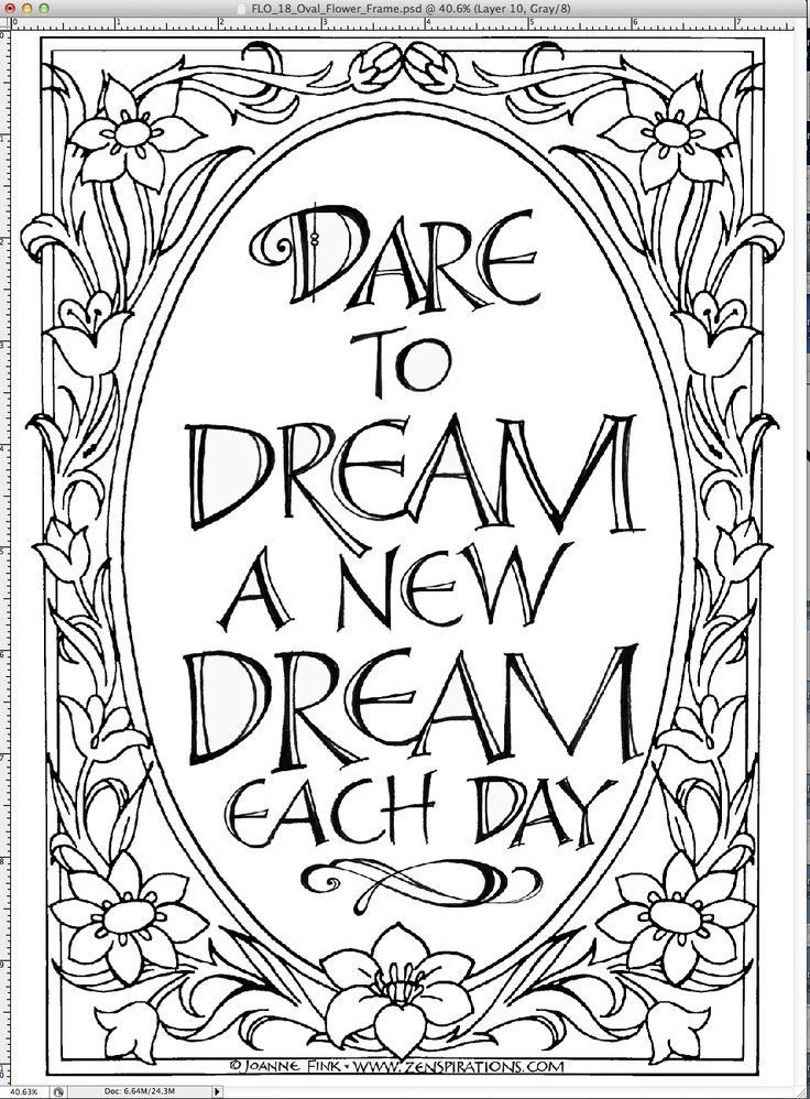 Quote Coloring Pages Printable - Coloring Home